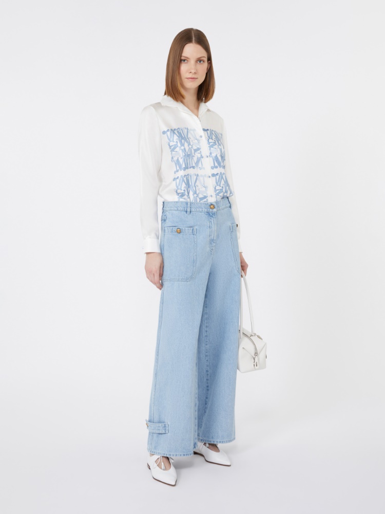 Silk print shirt - WHITE - Max Mara