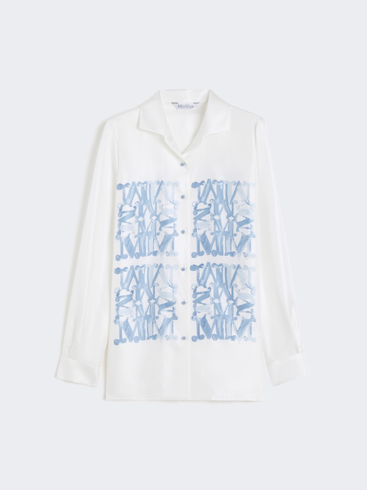 Silk print shirt - WHITE - Max Mara