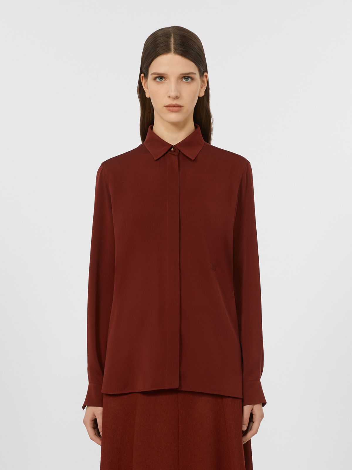 Chemise en soie épaisse - FRAMBOISE - Max Mara - 2