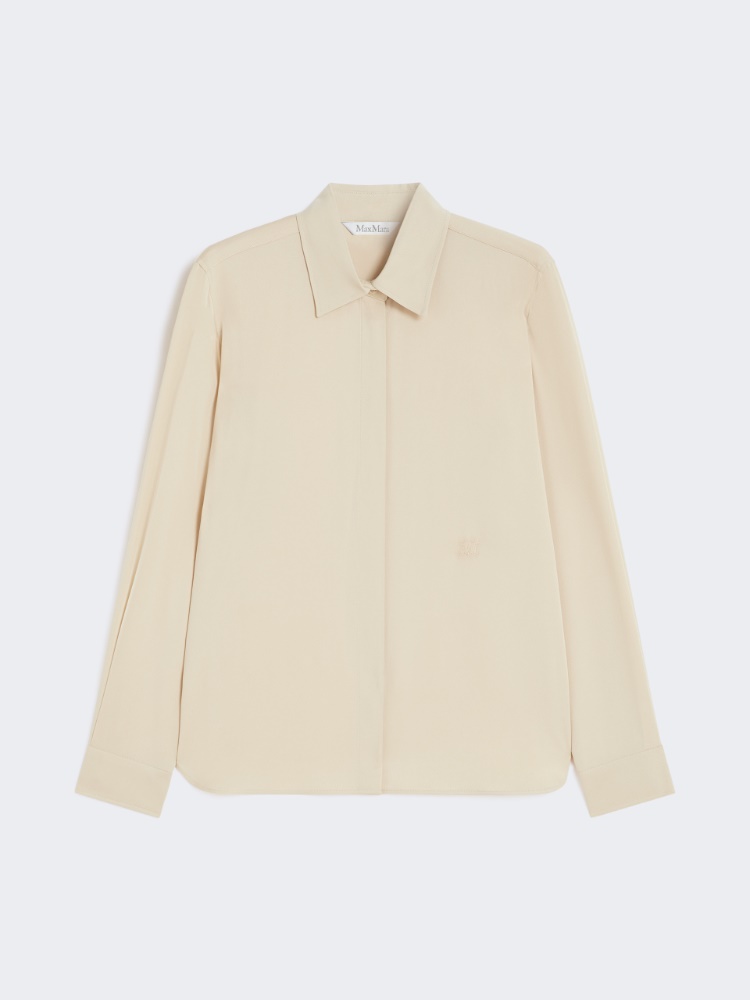 Heavy silk shirt - BEIGE - Max Mara