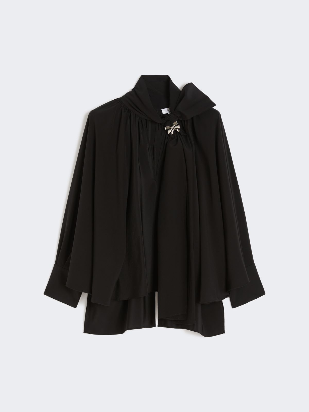 Loose, pure silk blouse - BLACK - Max Mara - 10