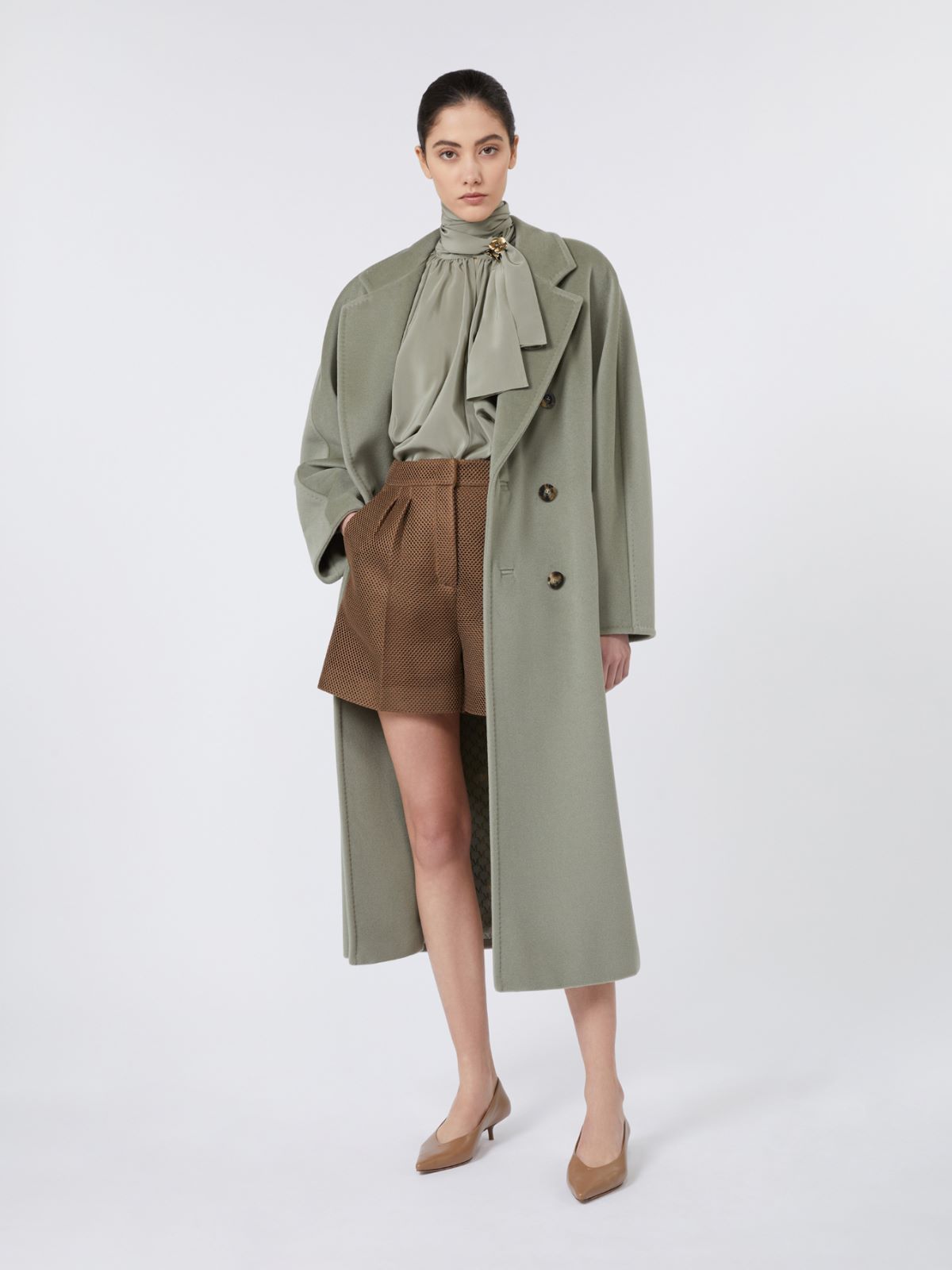 Loose, pure silk blouse - SAGE GREEN - Max Mara - 10