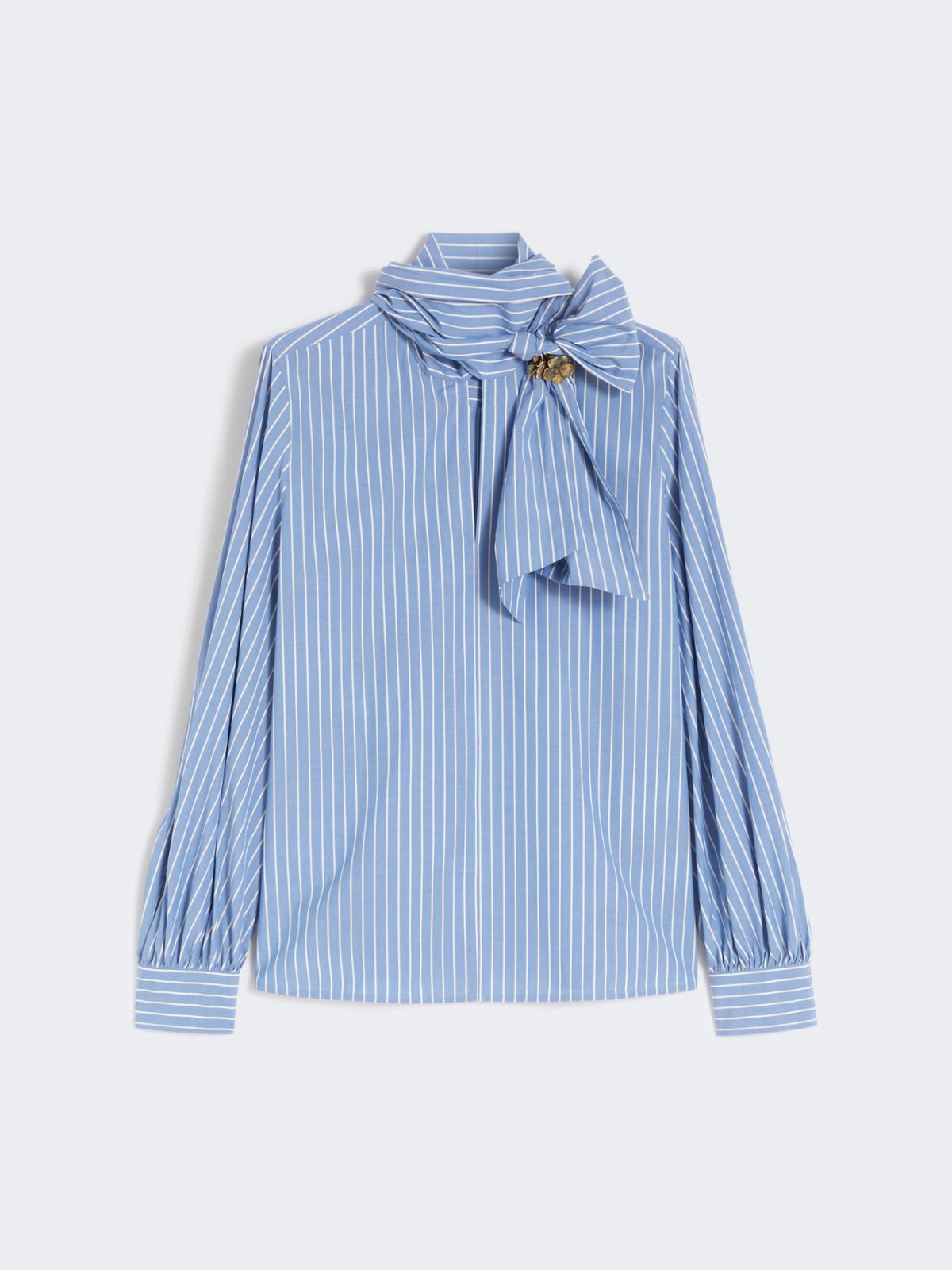 디스코 코튼 블라우스 - LIGHT BLUE - Max Mara - 10