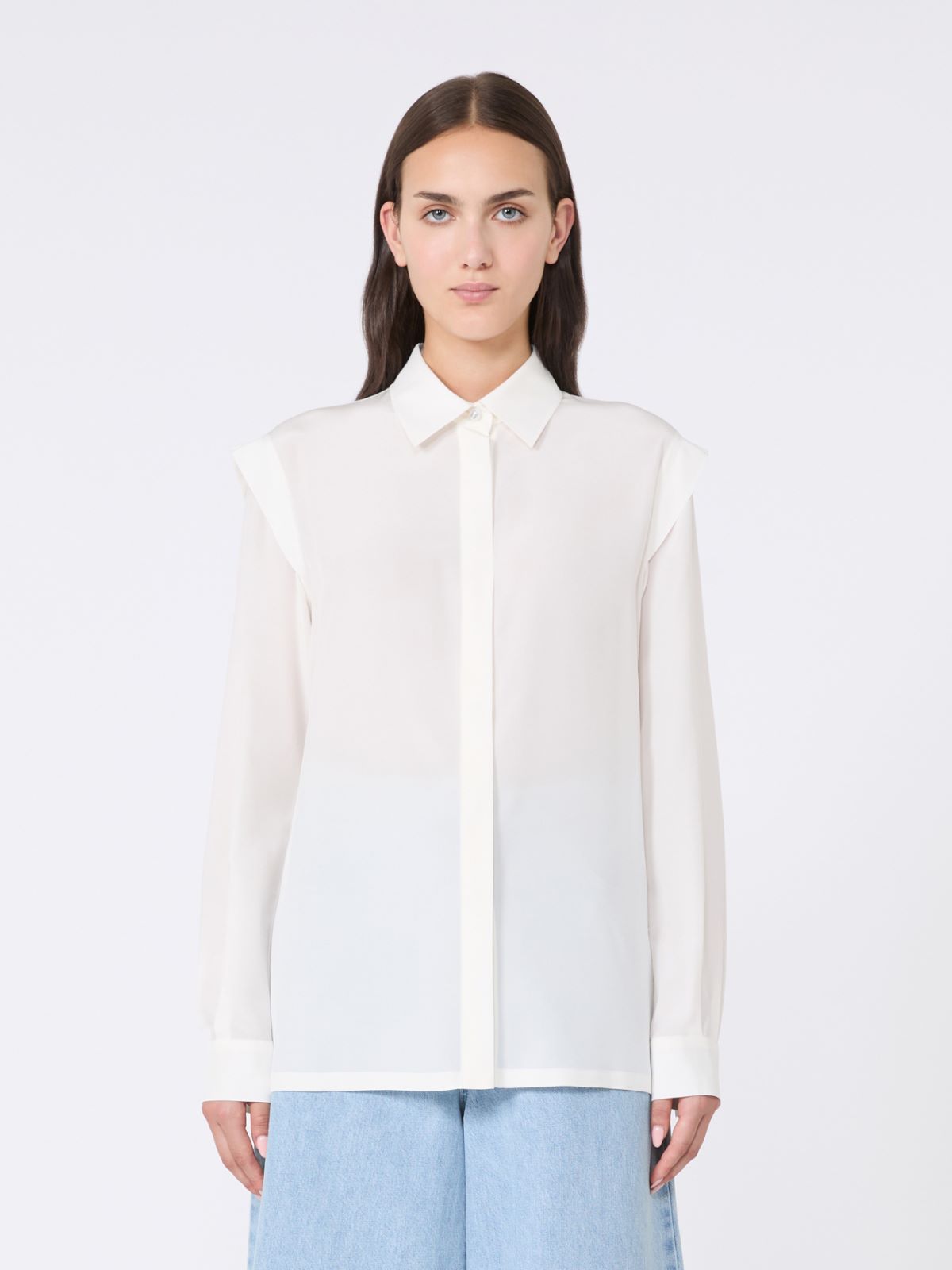 Straight-fit silk shirt - SILK - Max Mara - 2