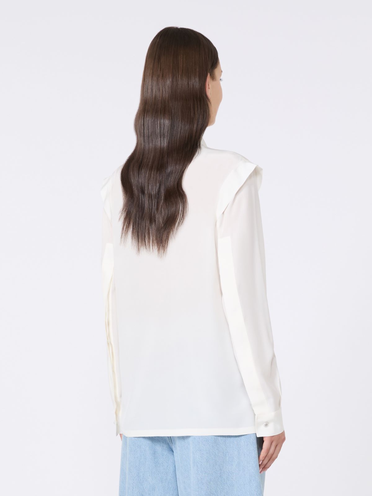 Straight-fit silk shirt - SILK - Max Mara - 3