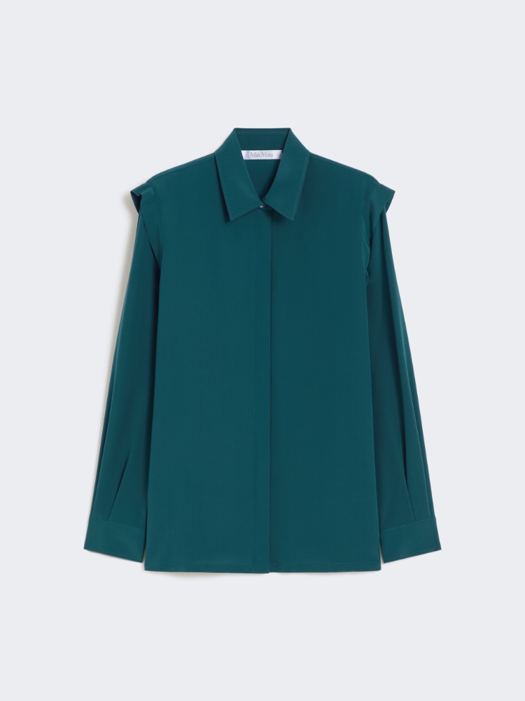 지를로 실크 셔츠 - DARK GREEN - Max Mara