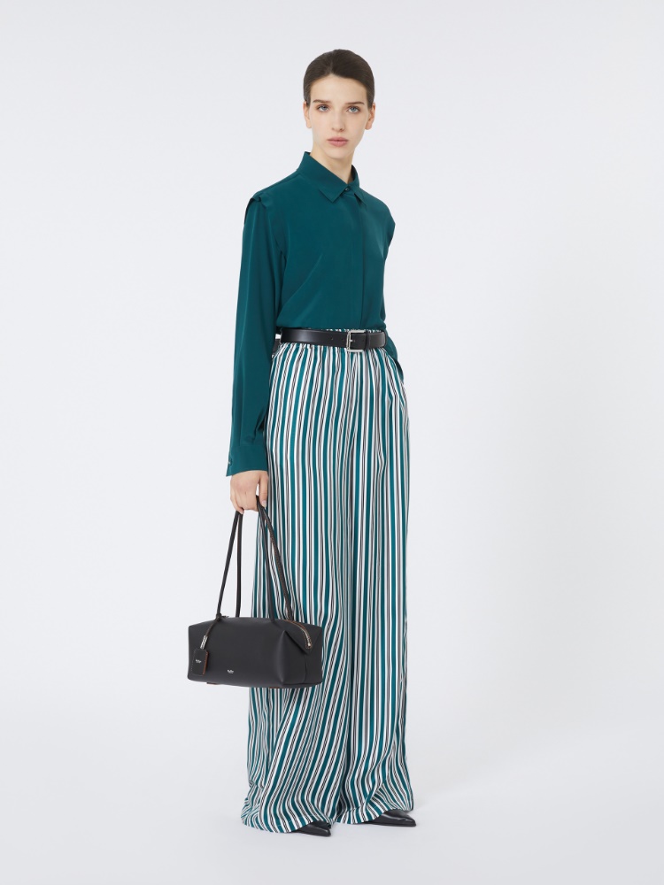 지를로 실크 셔츠 - DARK GREEN - Max Mara