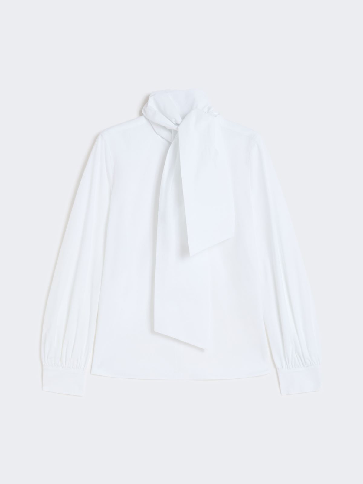 Bluzka z elastycznej bawełny - OPTYCZNY BIAŁY - Max Mara - 8