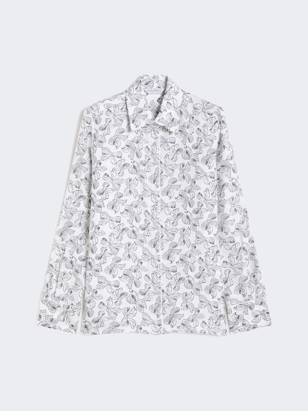 로데시아 실크 셔츠 - WHITE BLACK - Max Mara - 10