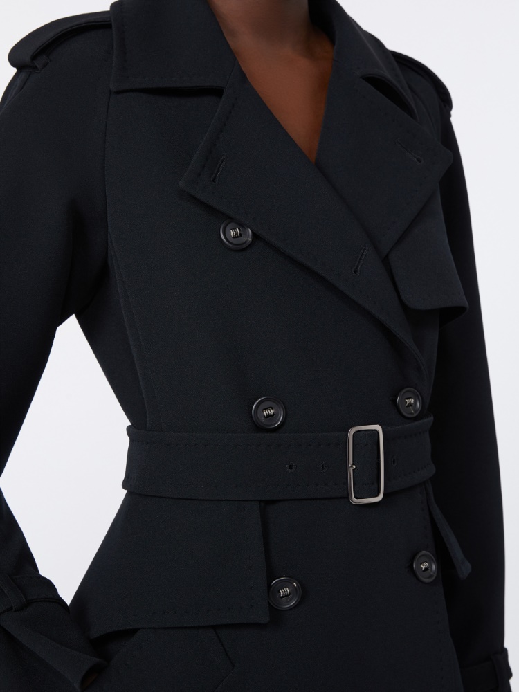 ◆25FW◆関送込【MAX MARA】FLAVIO*ロング*トレンチコート Long sable trench coat, black |