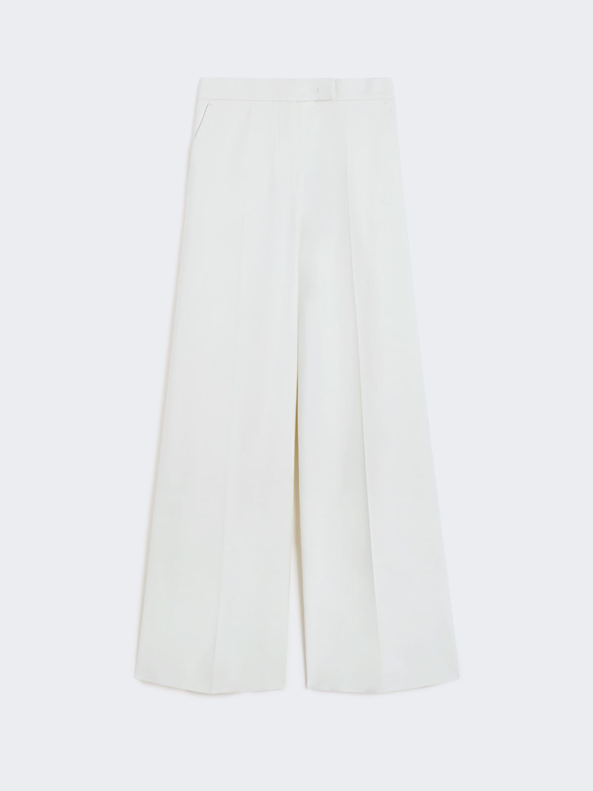 Wide-fit cotton trousers - WHITE - Max Mara - 8
