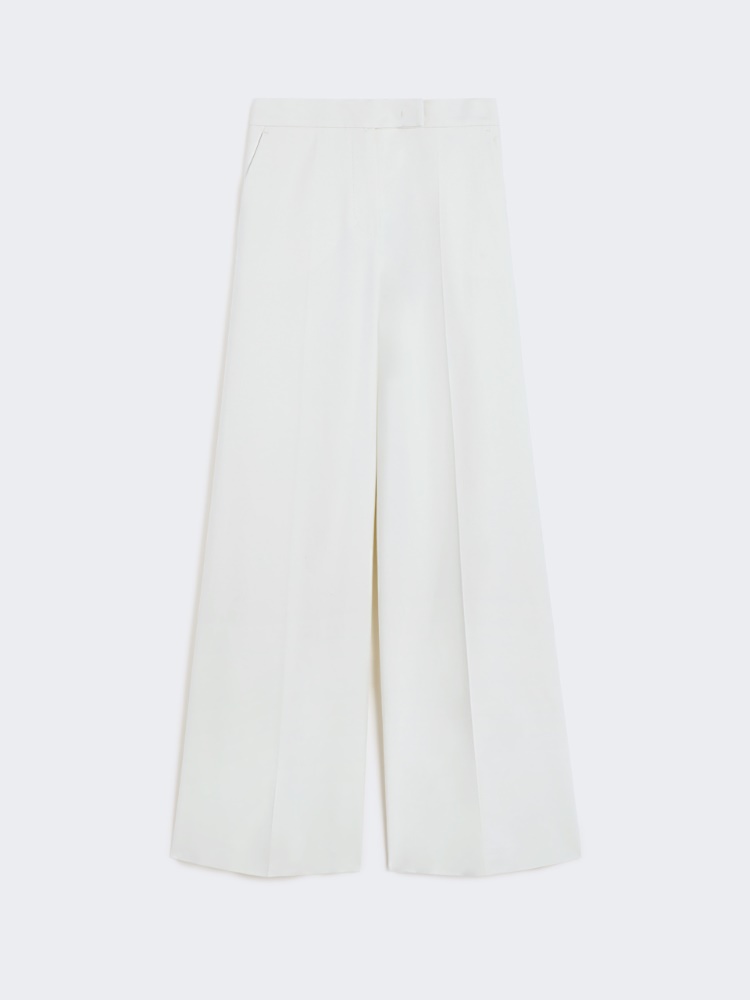 [フィニッシュ] コットン ワイドフィット パンツ - IVORY - Max Mara