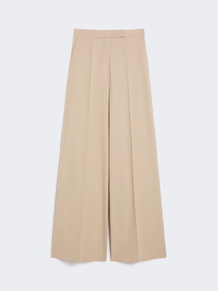 Wide-fit cotton trousers - SAND - Max Mara
