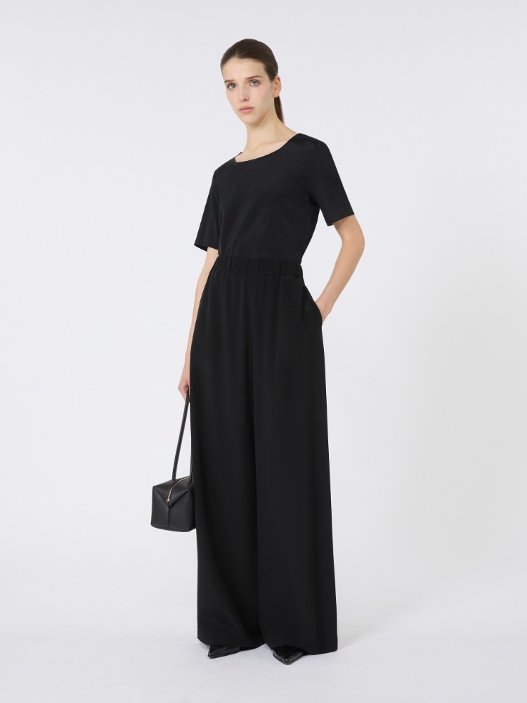 본 실크 팬츠 - BLACK - Max Mara