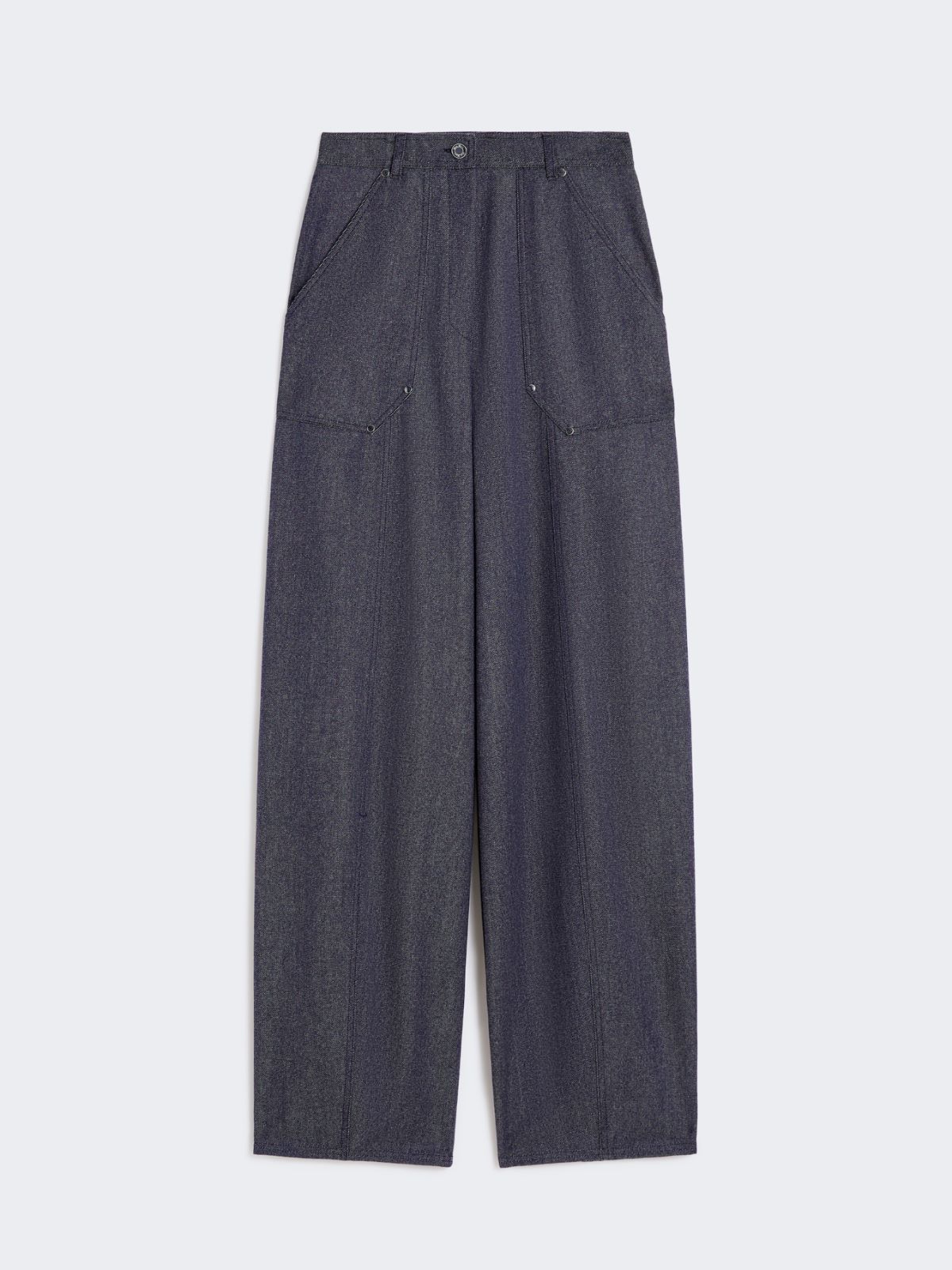 Denim-effect wool trousers - ULTRAMARINE - Max Mara - 9