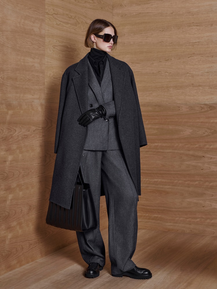 Denim-effect wool trousers + ULTRAMARINE - Max Mara