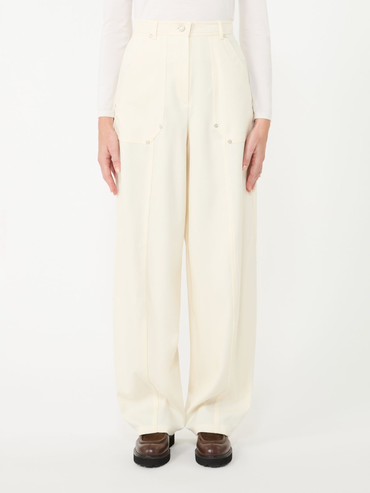 아베타이아 버진울 팬츠 - WHITE - Max Mara - 5