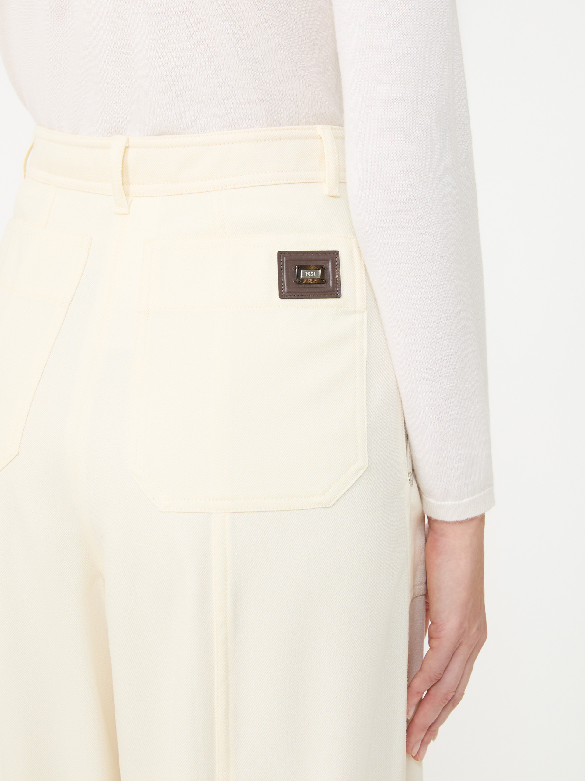 아베타이아 버진울 팬츠 - WHITE - Max Mara - 4
