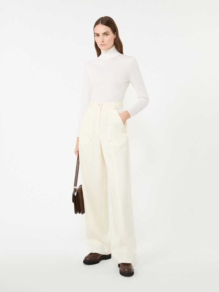 아베타이아 버진울 팬츠 - WHITE - Max Mara