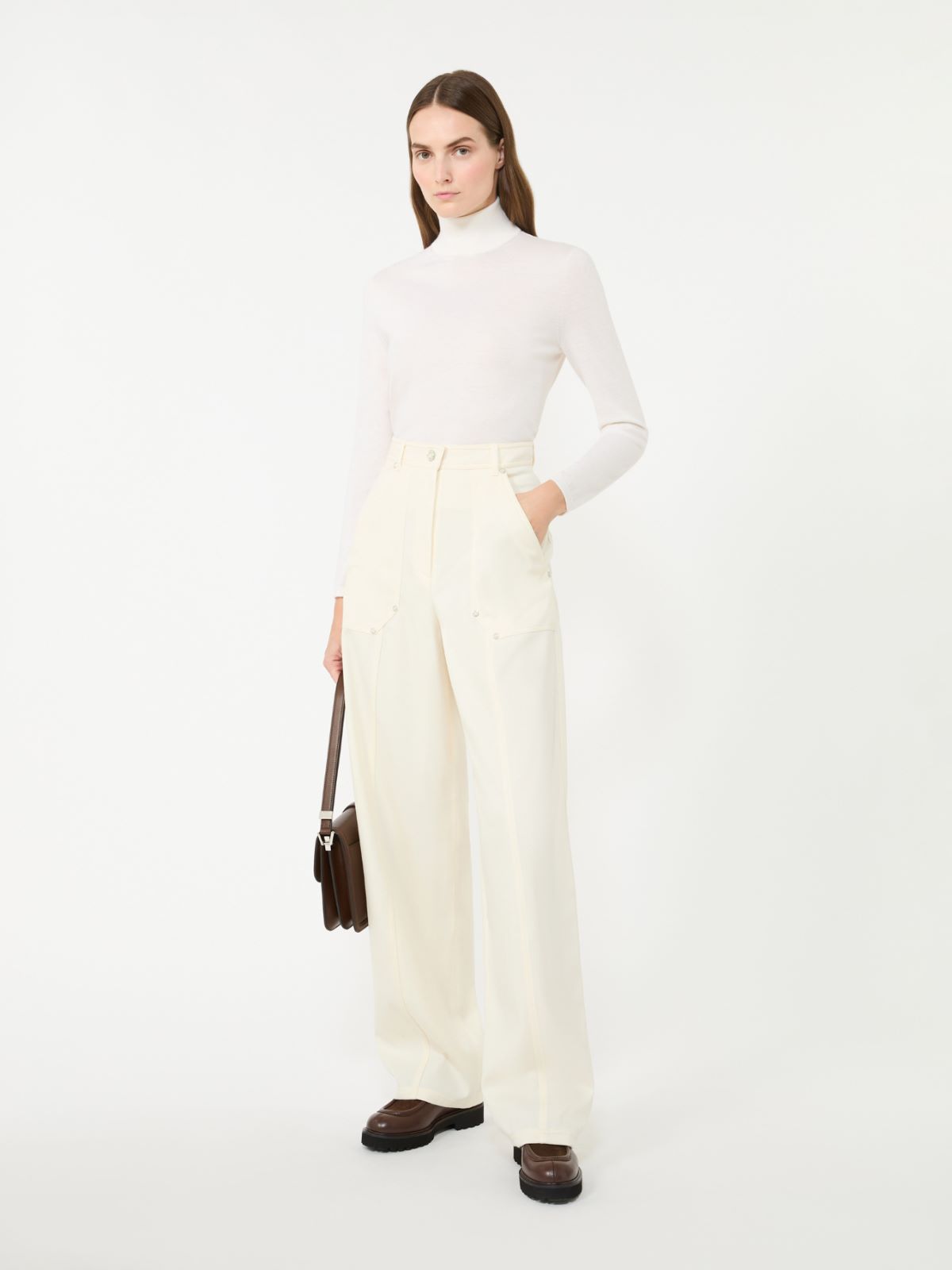 아베타이아 버진울 팬츠 - WHITE - Max Mara - 5