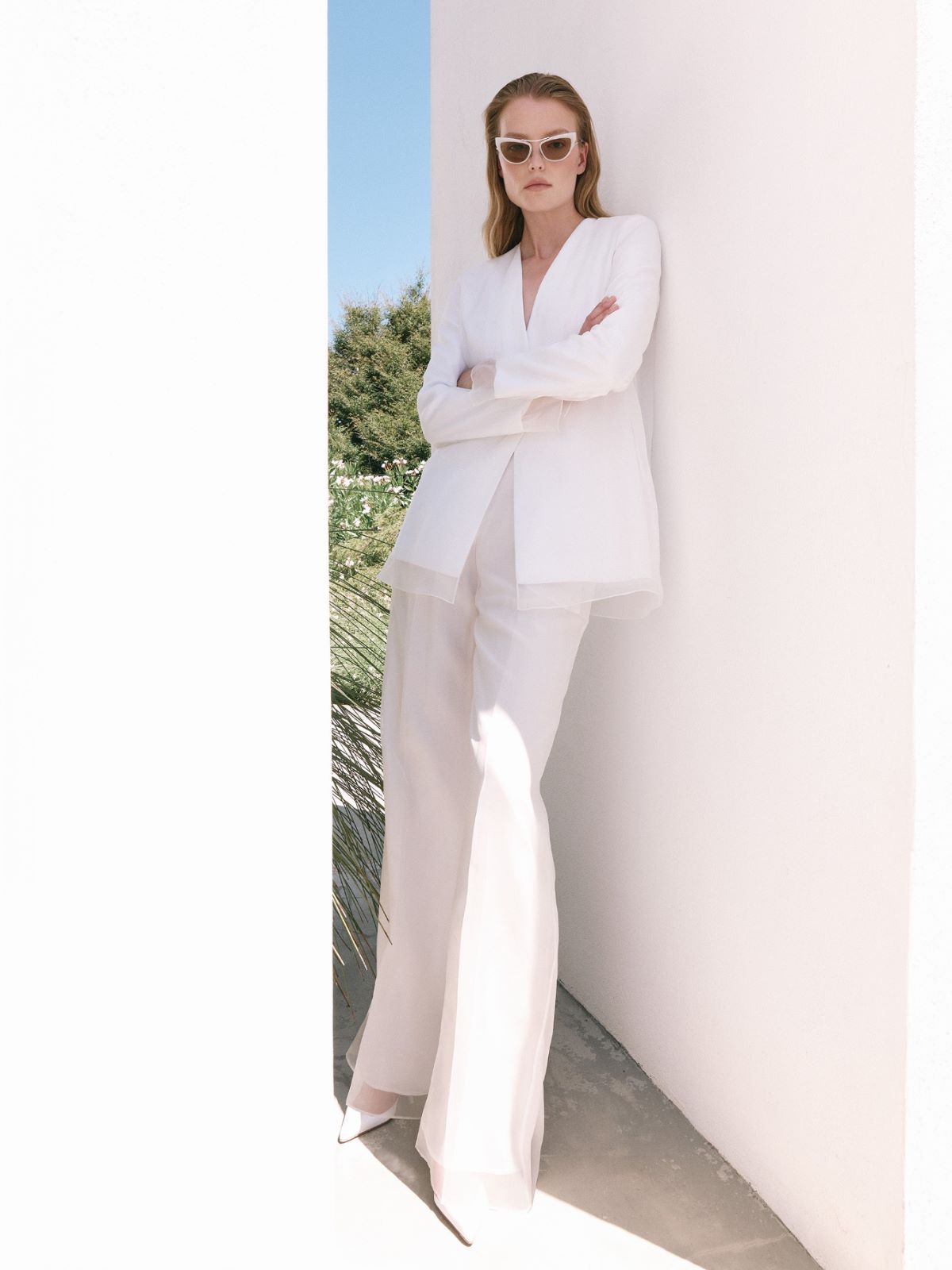 Palazzohose aus Organza - SEIDE - Max Mara