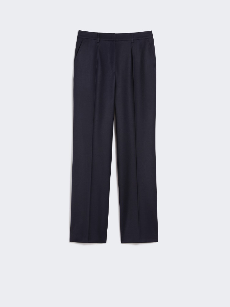 Hose aus Wollgabardine - ULTRAMARINE - Max Mara