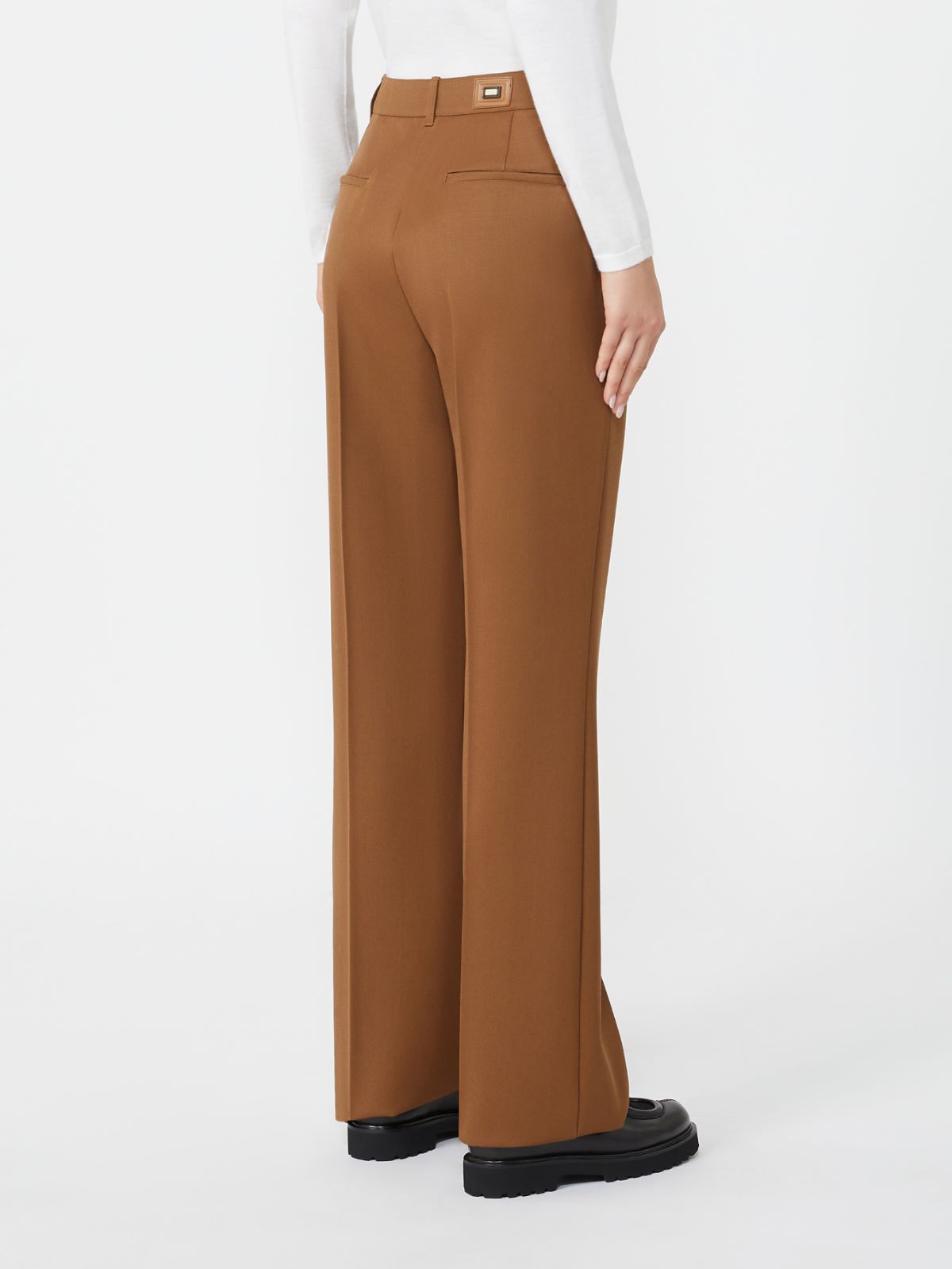 칸 버진울 팬츠 - TOBACCO - Max Mara - 4