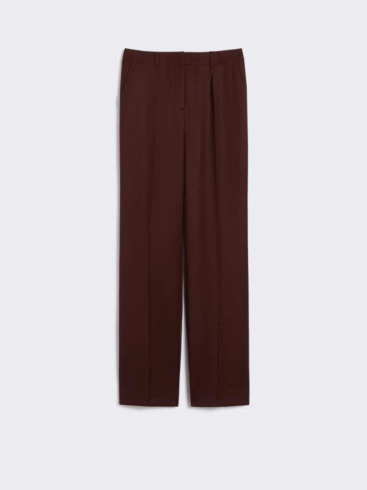 Hose aus Wollgabardine - KIRSCHE - Max Mara