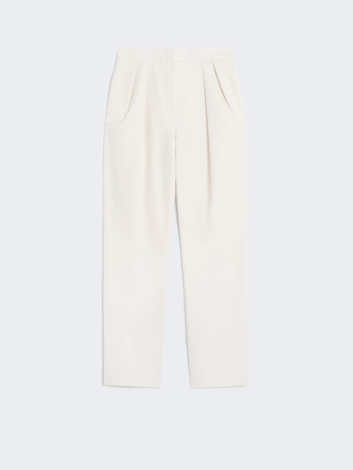 Cotton carrot-fit trousers - WHITE - Max Mara - 8