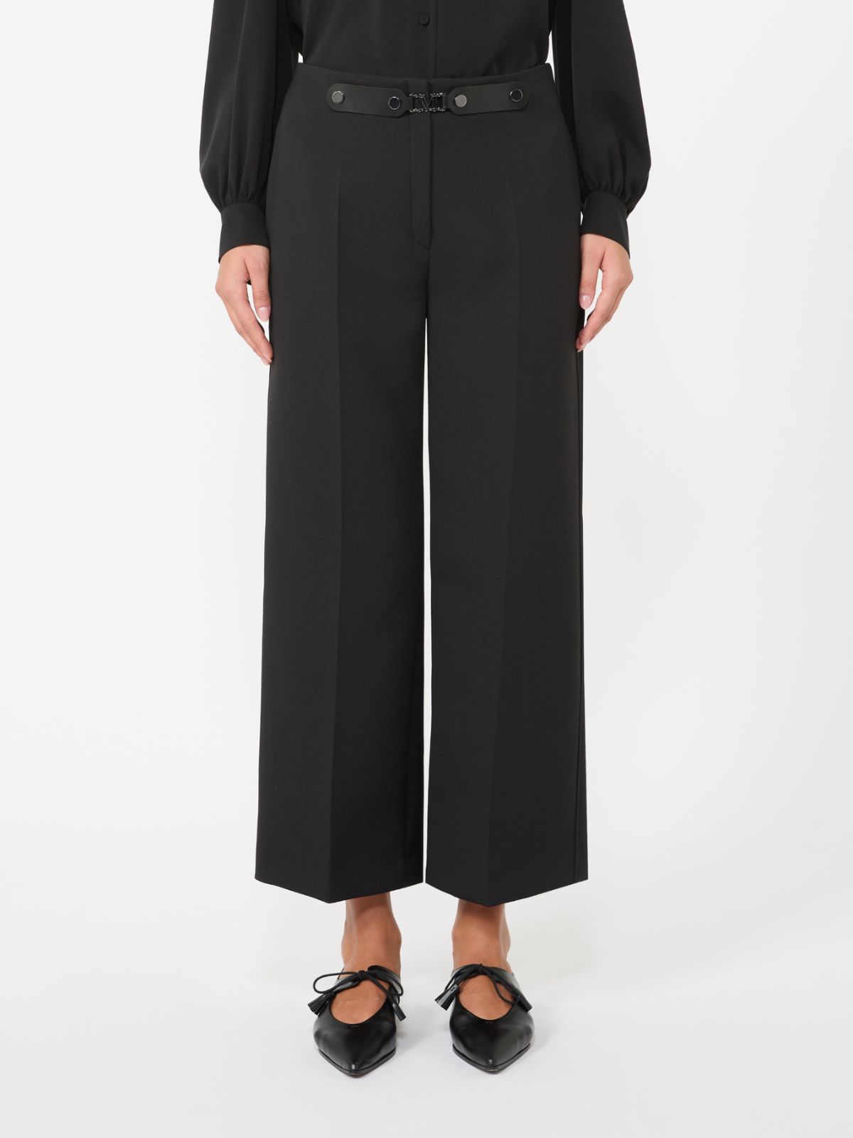 노벨라 폴리 팬츠 - BLACK - Max Mara - 4