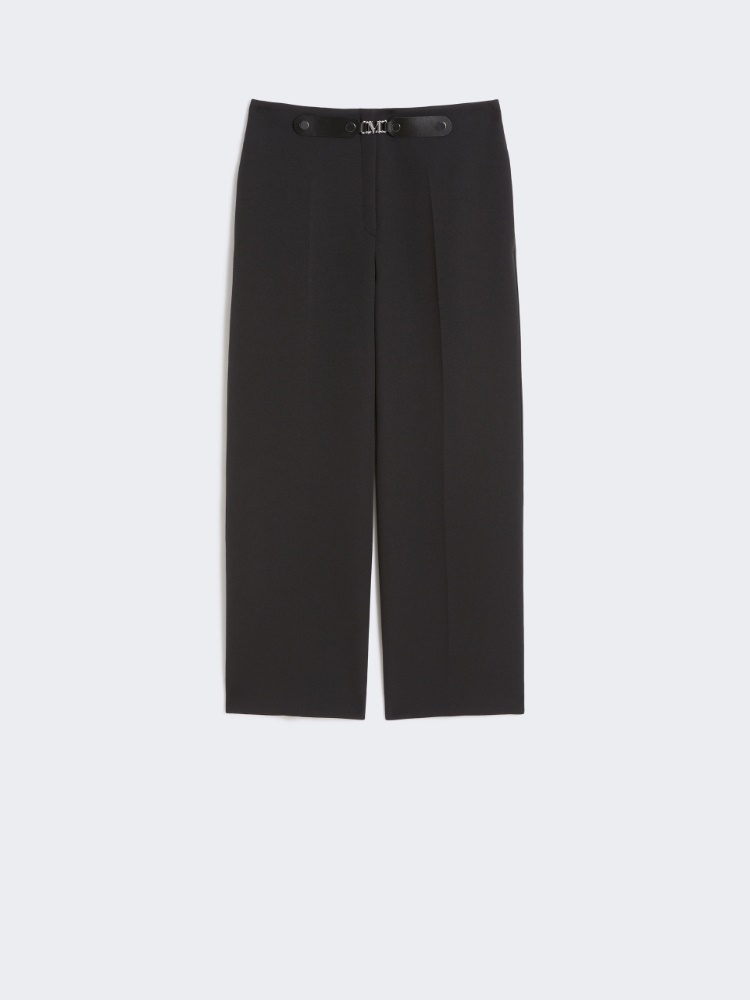 노벨라 폴리 팬츠 - BLACK - Max Mara