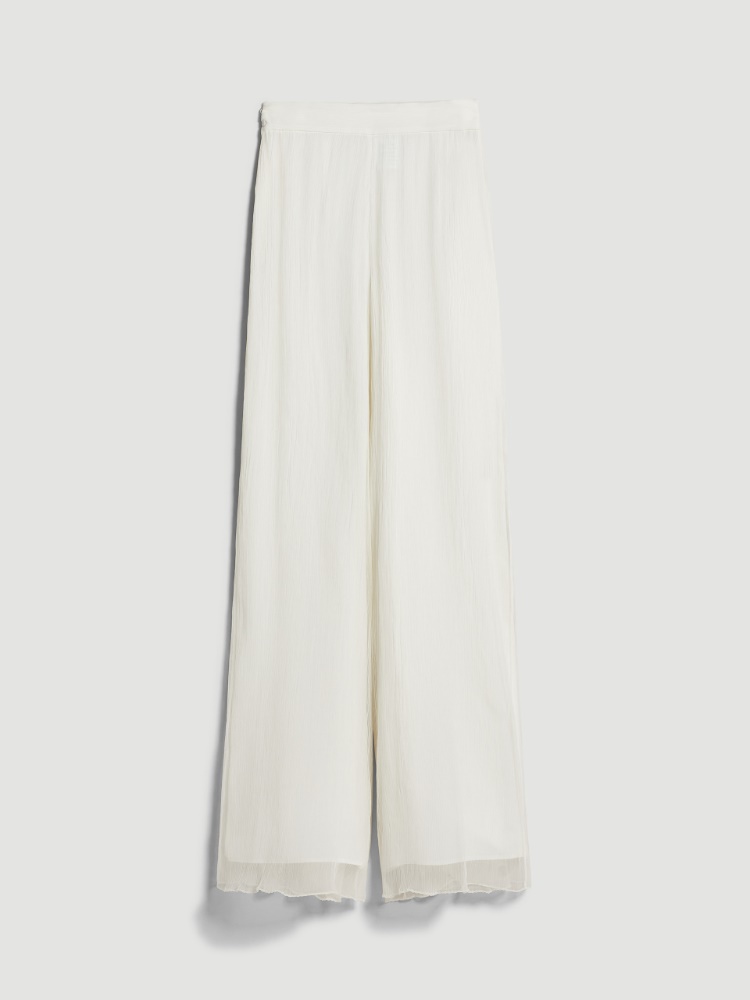 Fließende Seidenhose - WEISS - Max Mara