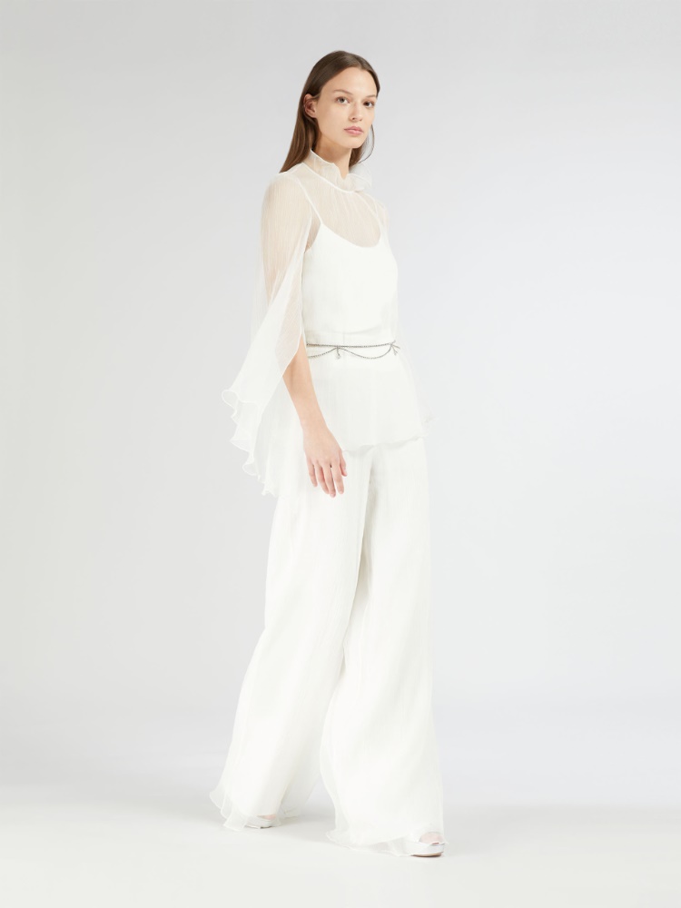 Fließende Seidenhose - WEISS - Max Mara
