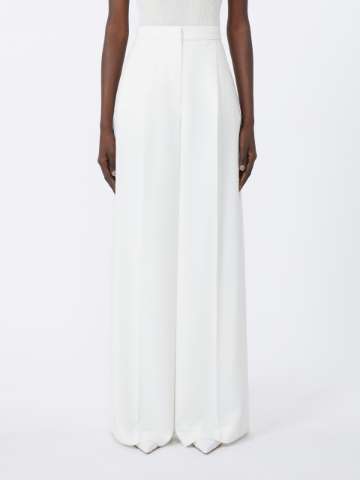 【送料&関税込】Max Mara White Vincita Pants Max Mara Leisure Levante women's pants in technical fabric