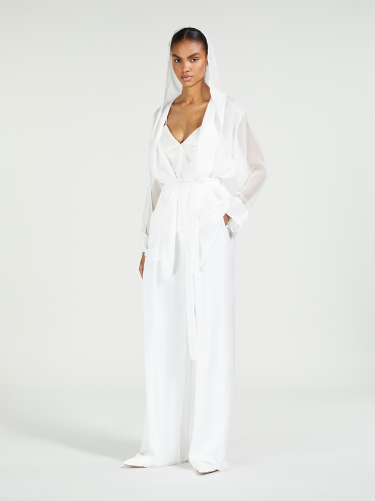 【関税込み】MAX MARA CARACAS - CAPSULE BRIDAL Abito in rete ricamata con cristalli, bianco | 