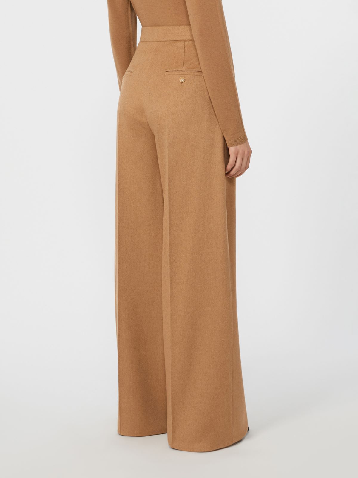 Szerokie spodnie z wielbłądziego włosia - WIELBŁĄDZI - Max Mara - 3