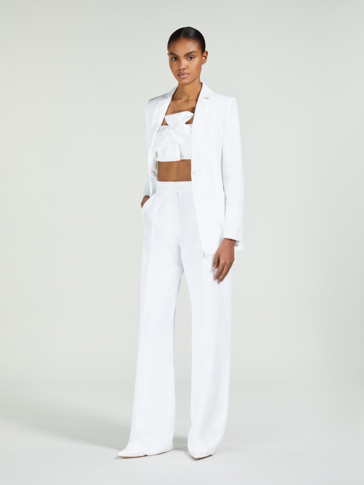 Hose aus Ripsseide - WEISS - Max Mara