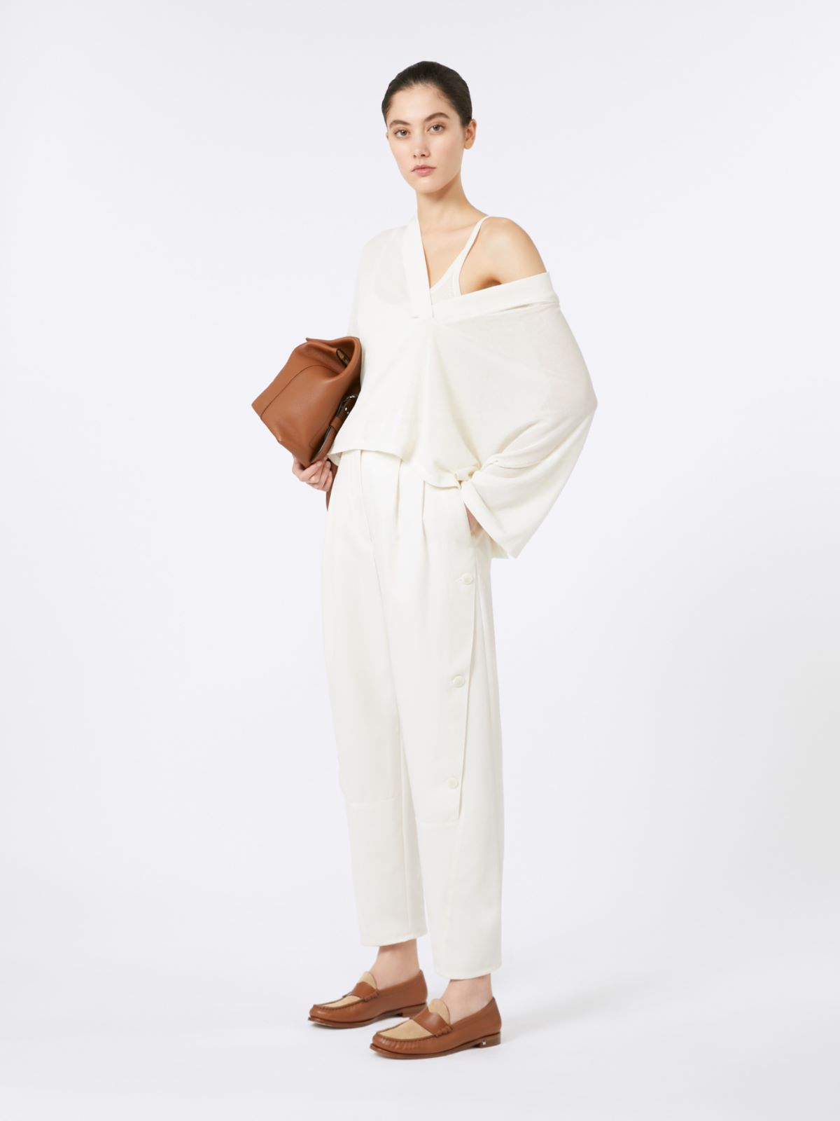 두오모 코튼 팬츠 + WHITE - Max Mara