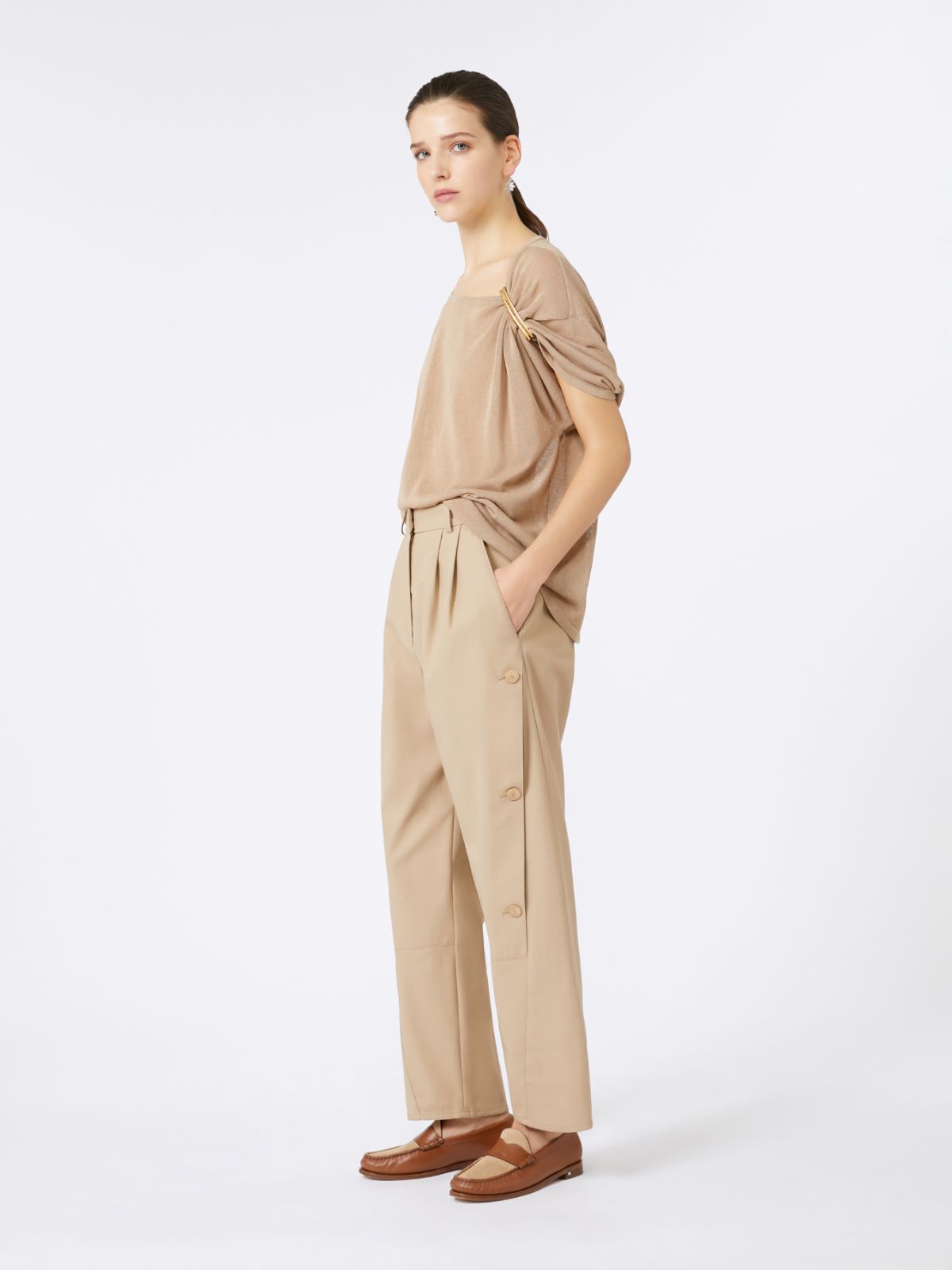 두오모 코튼 팬츠 + SAND - Max Mara