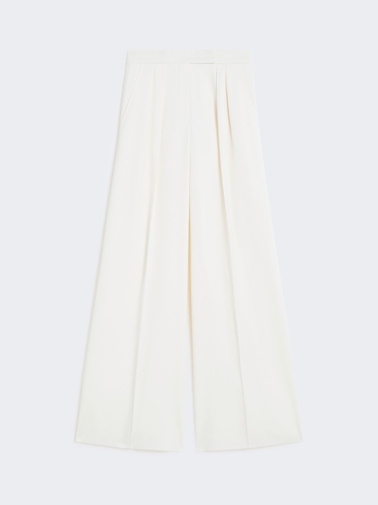 Wool trousers - WHITE - Max Mara