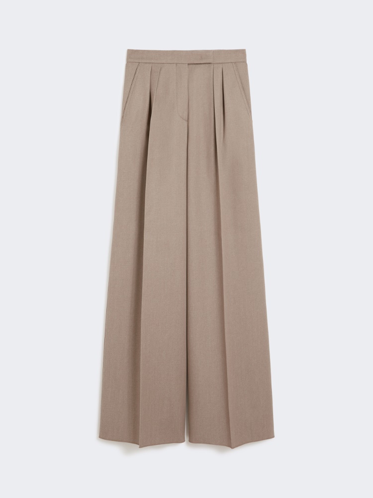 Wool trousers - HAZELNUT BROWN - Max Mara