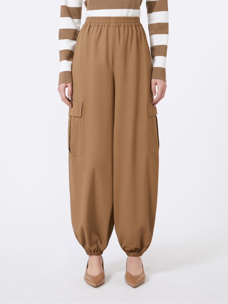 パンツ Max Mara GLAUCO - Cotton baggy trousers (2521136101600 003) 1136105106004-a-glauco.jpg