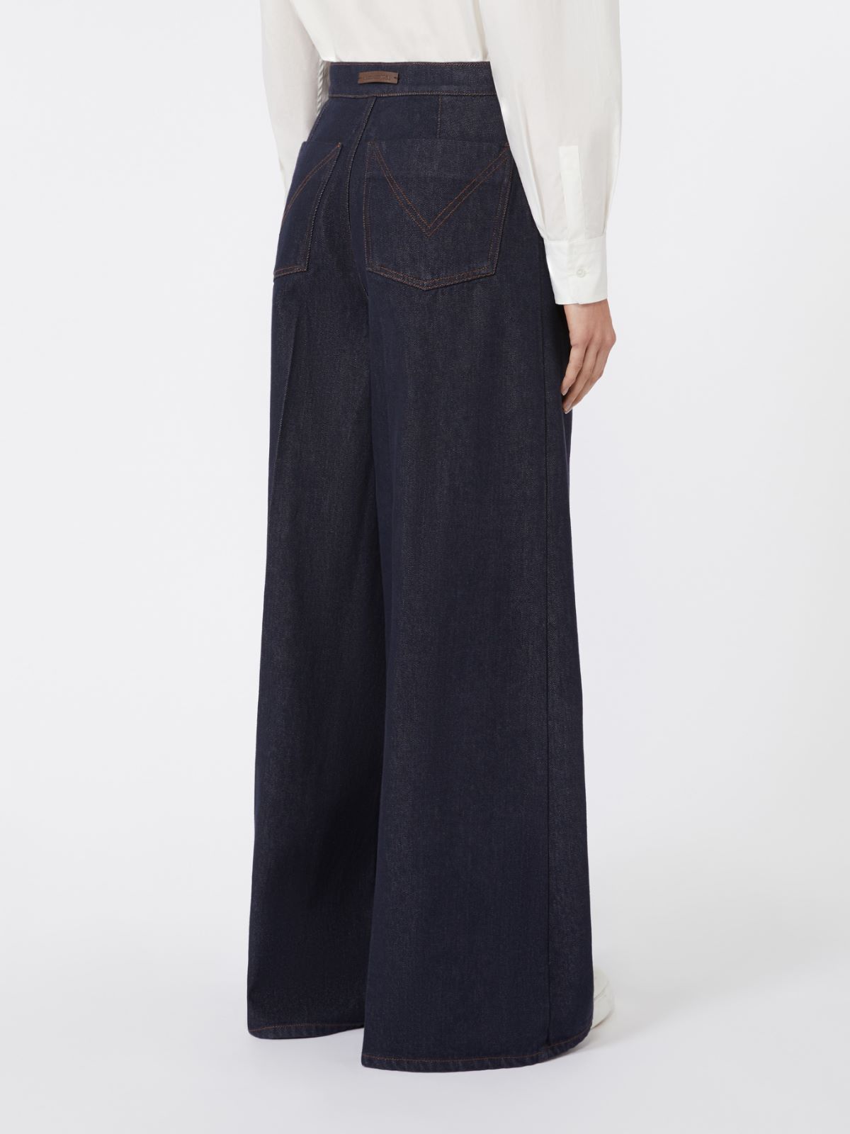 Wide-leg denim jeans - NAVY - Max Mara - 3