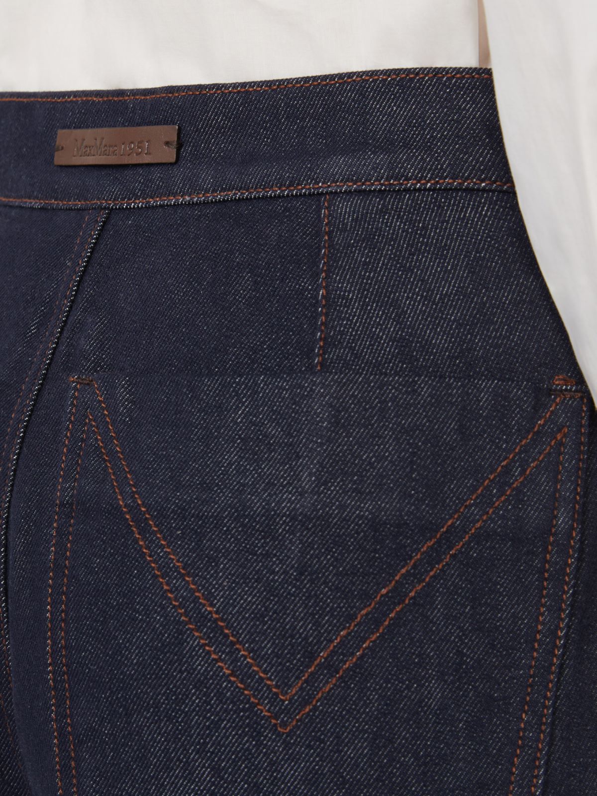 Wide-leg denim jeans - NAVY - Max Mara - 5