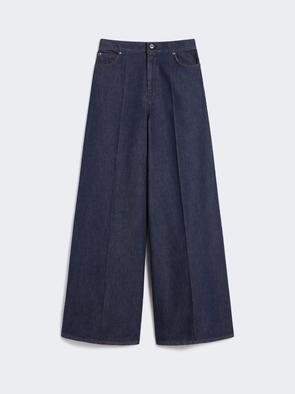 Wide-leg denim jeans - NAVY - Max Mara - 10