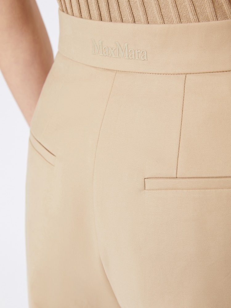 Cotton canvas trousers, sand | 