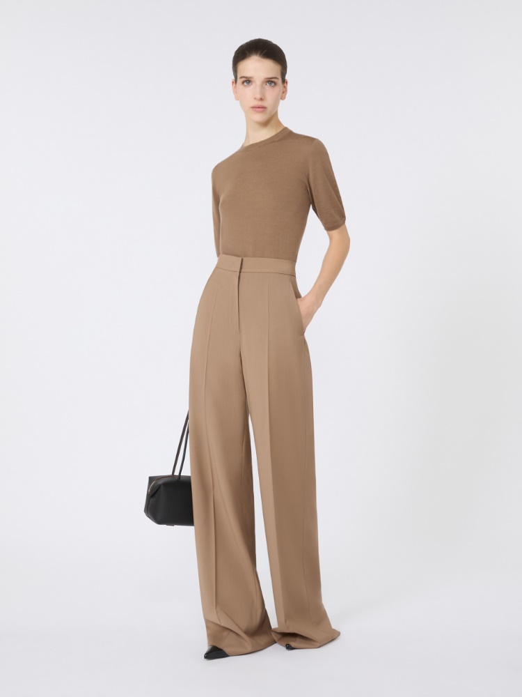 페르네트 버진울 팬츠 - HAZELNUT BROWN - Max Mara