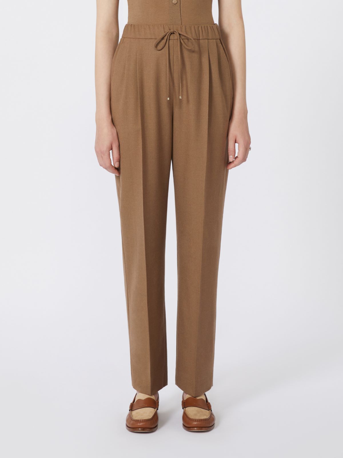 Cashmere drawstring trousers - TOBACCO - Max Mara - 2