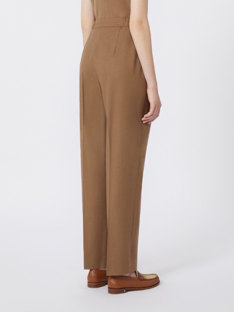 パンツ Max Mara GATTI - Cashmere drawstring trousers Cashmere drawstring trousers, kaki | 
