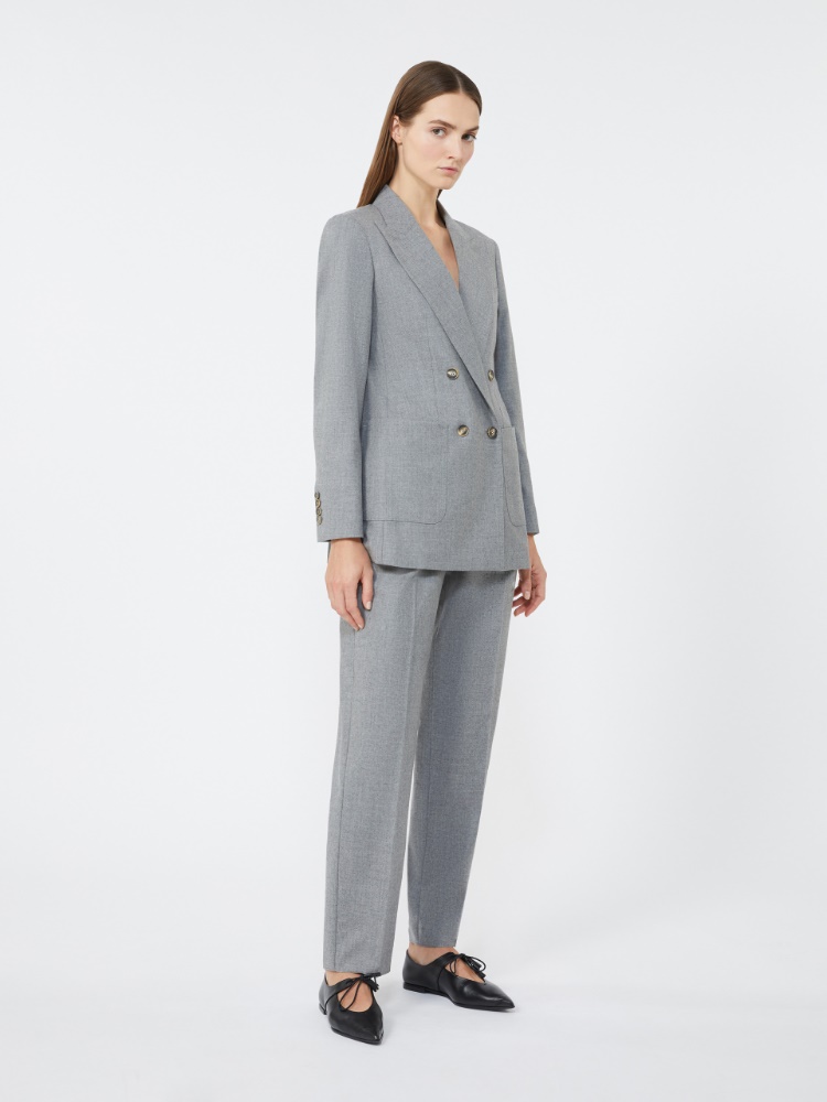 가띠 캐시미어 팬츠 - MEDIUM GREY - Max Mara